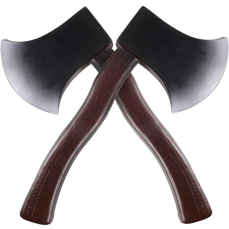 Hsei 2 Pieces Halloween Axe Foam Hatchet Props Trick Props Fake Axes for Halloween Costume - Image 1